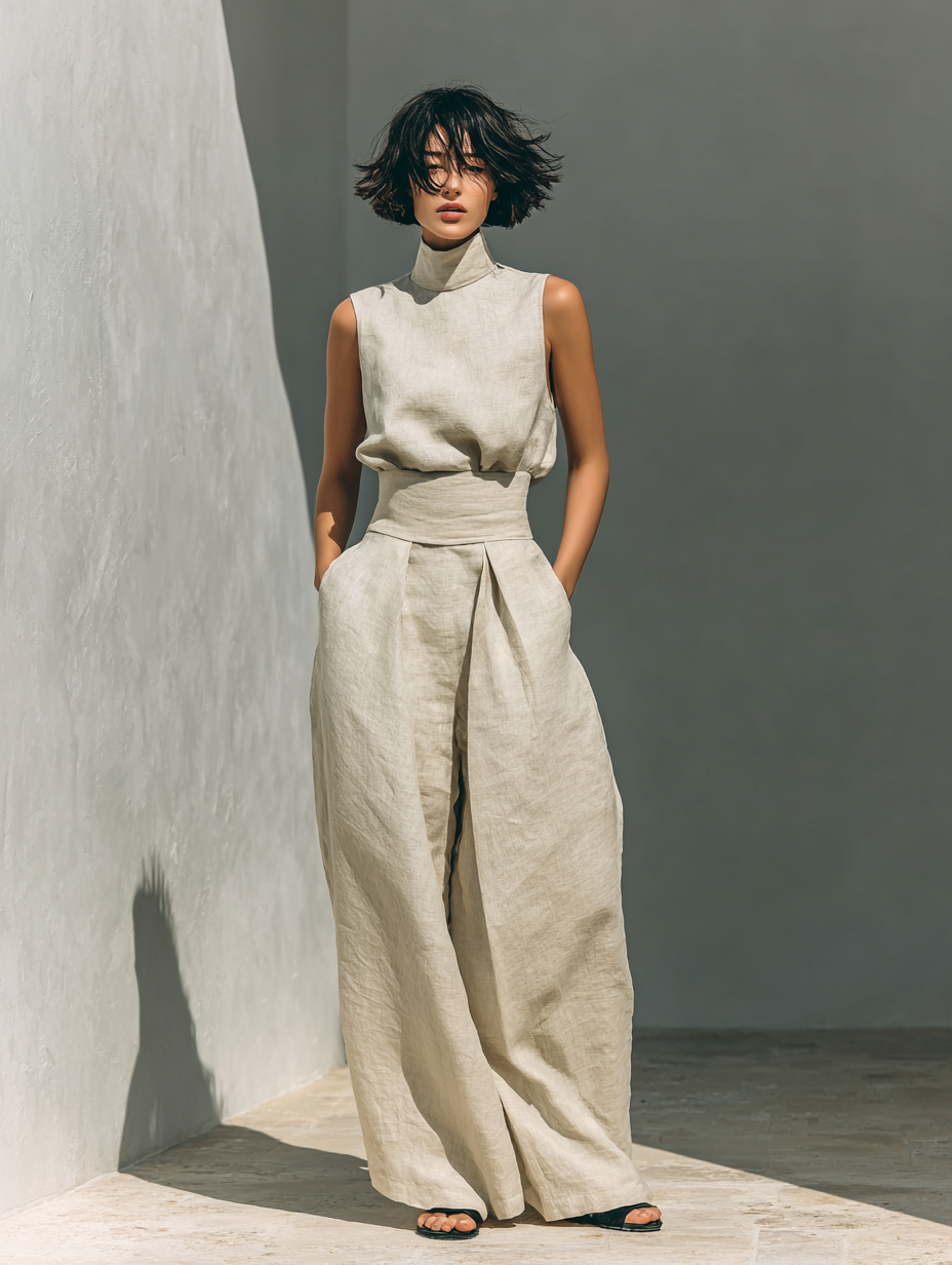 Maria Timeless Cotton & Linen Set