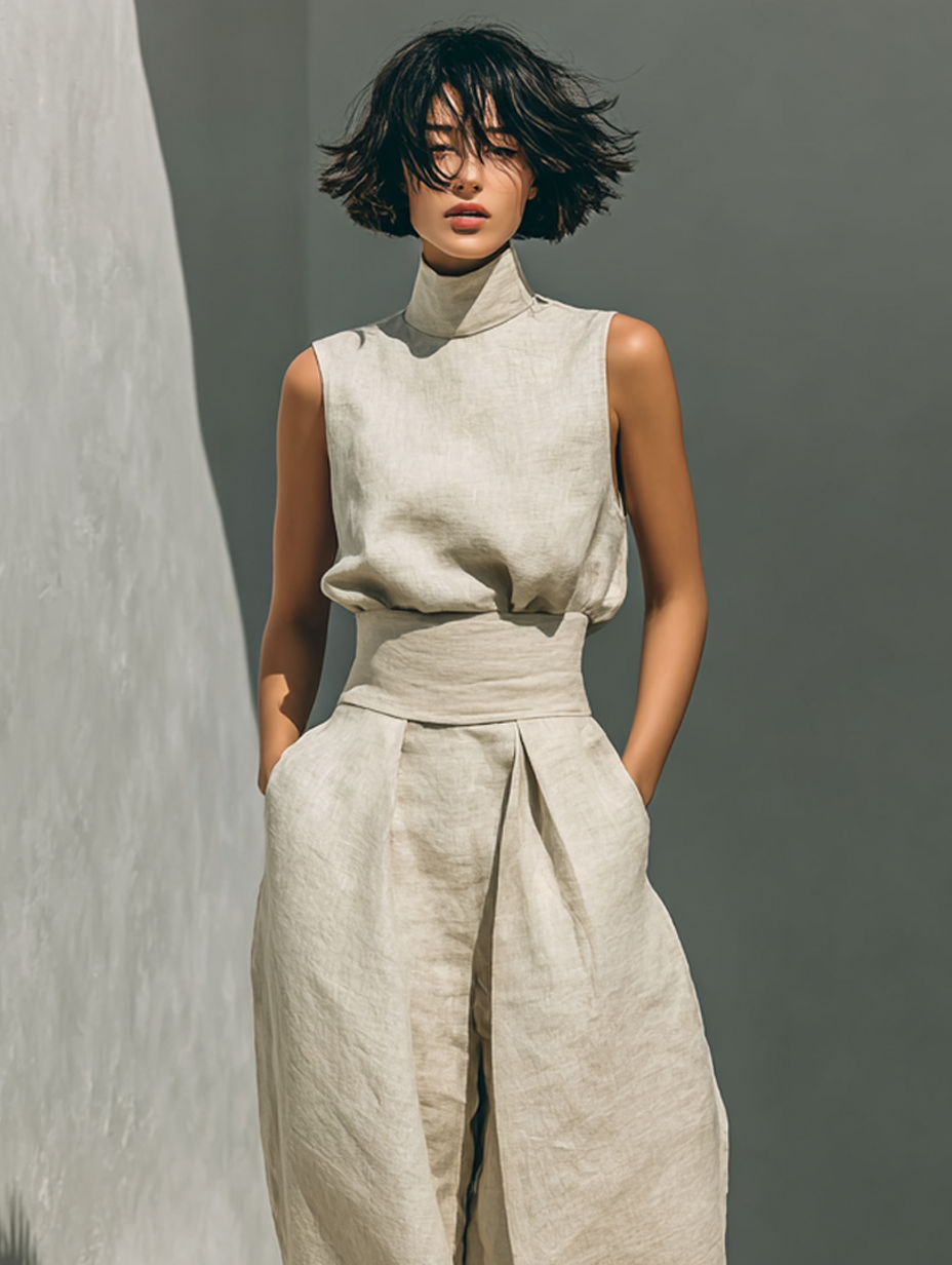 Maria Timeless Cotton & Linen Set