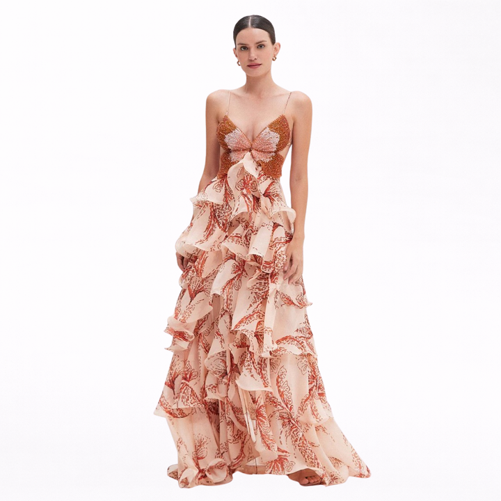 Nahia Flounce Dress