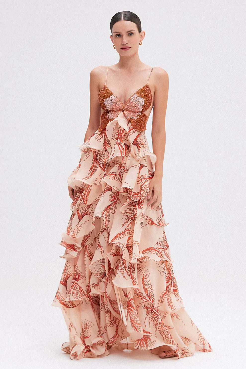 Nahia Flounce Dress