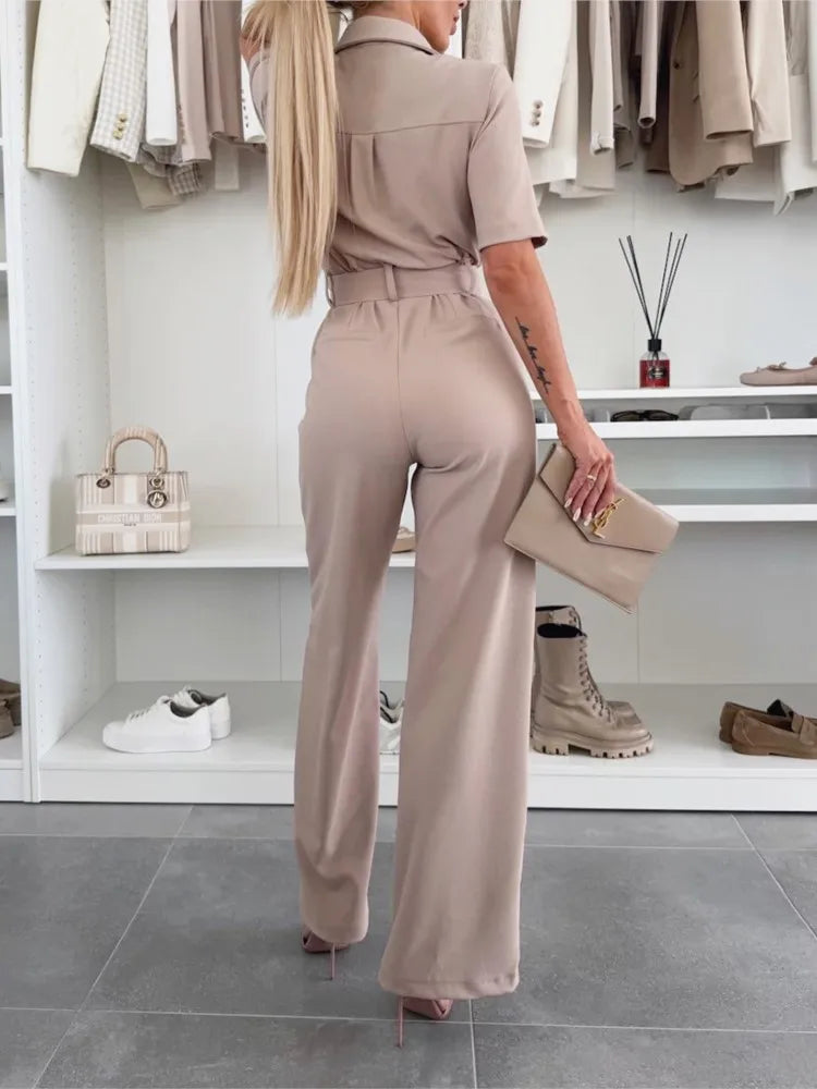 Summer Tie Waist Jumpsuit