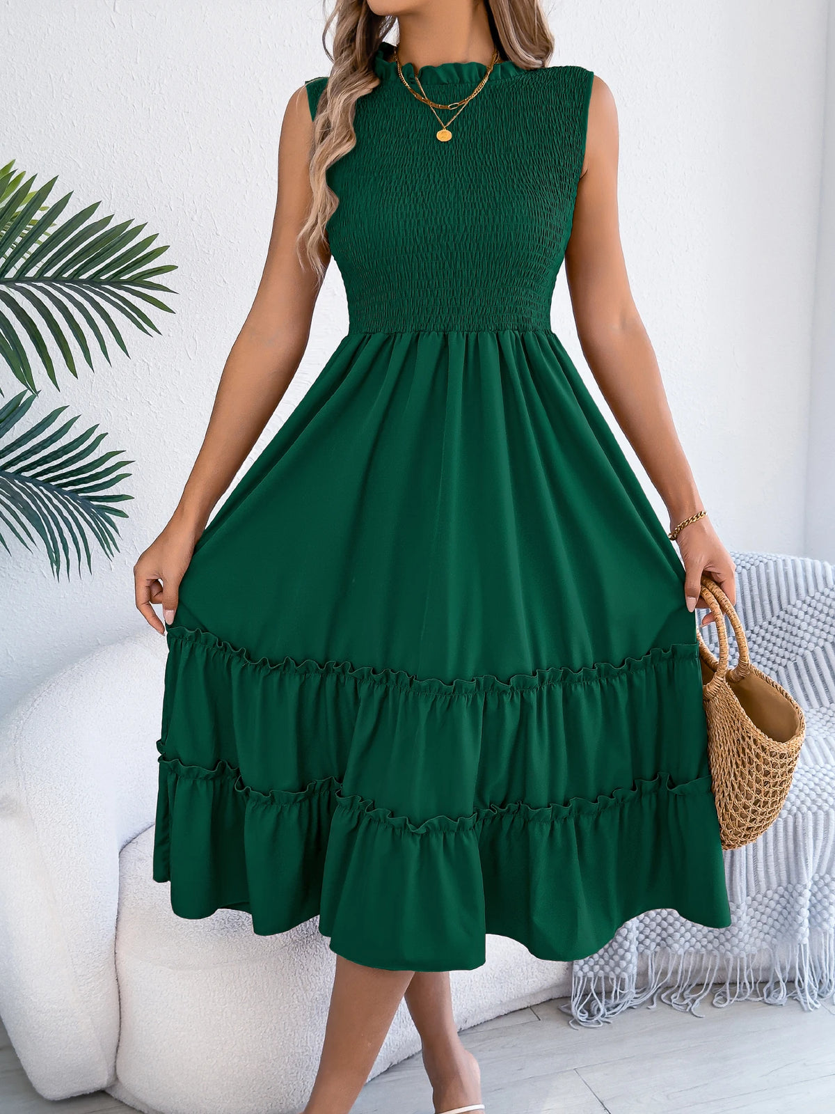 Summer Smocked Waist Sundress