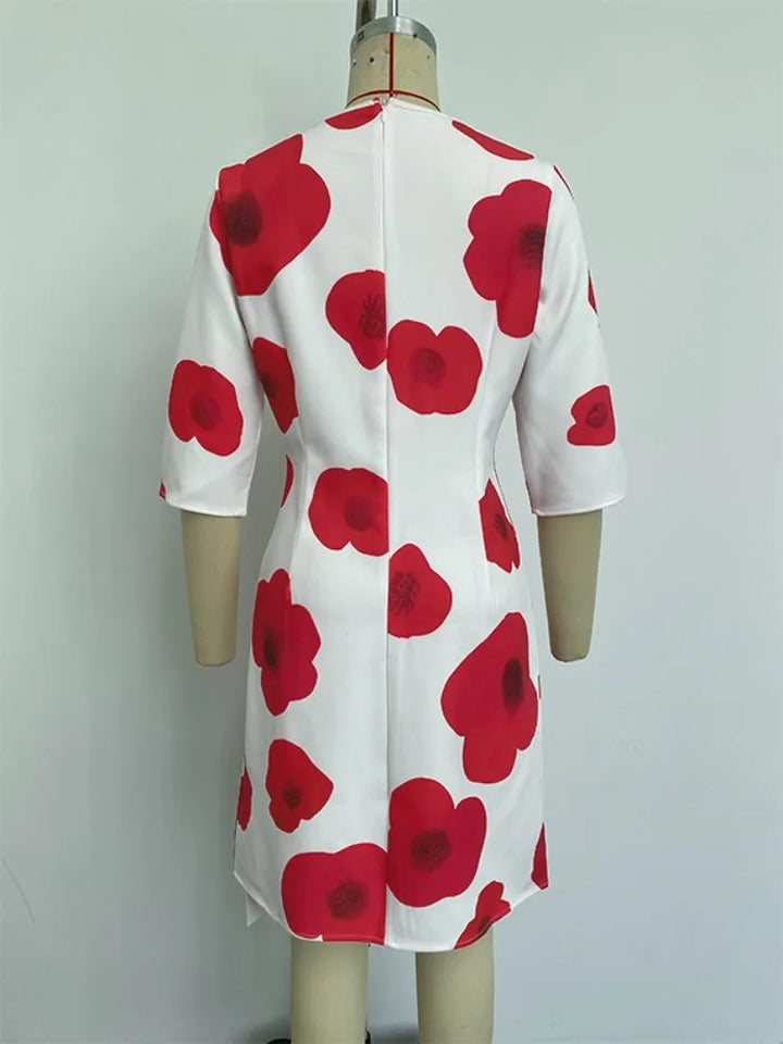 Elegant Floral Bodycon Dress