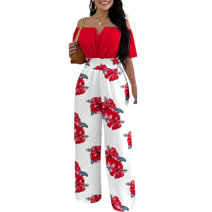 Spring Off Shoulder Jumpsuit