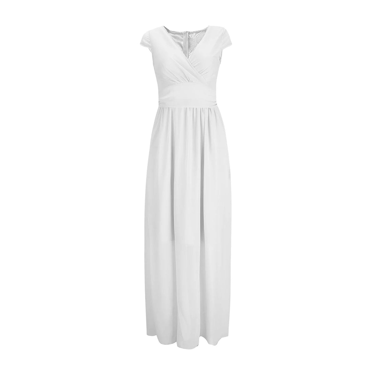 Elegant Chiffon Ruffle Dress