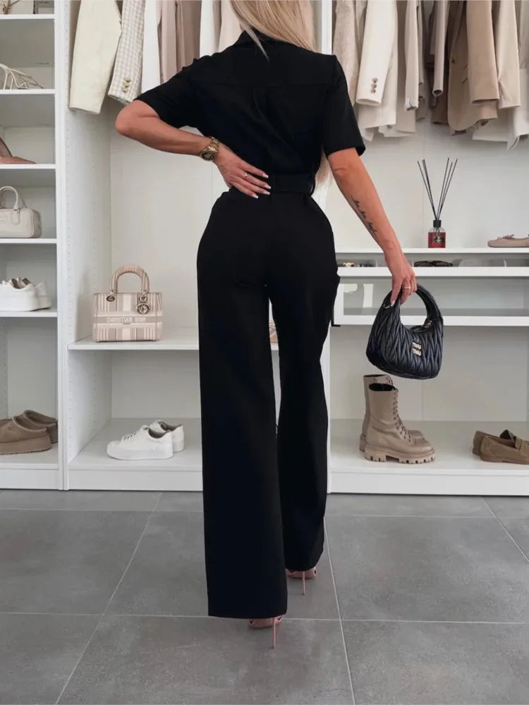 Summer Tie Waist Jumpsuit