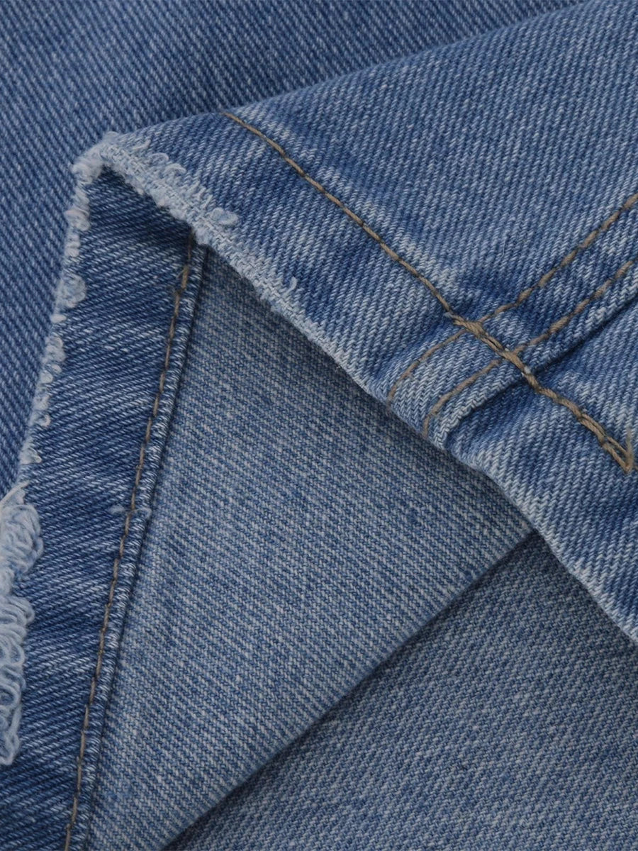 Trendy Ripped Street Jeans
