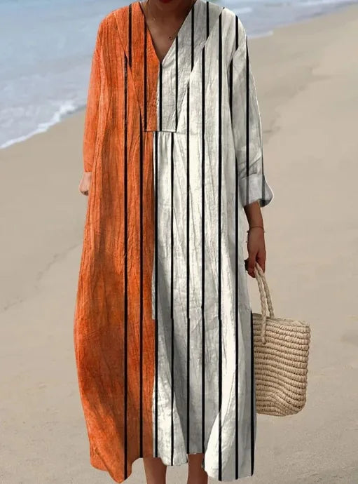 Autumn V-Neck Dress