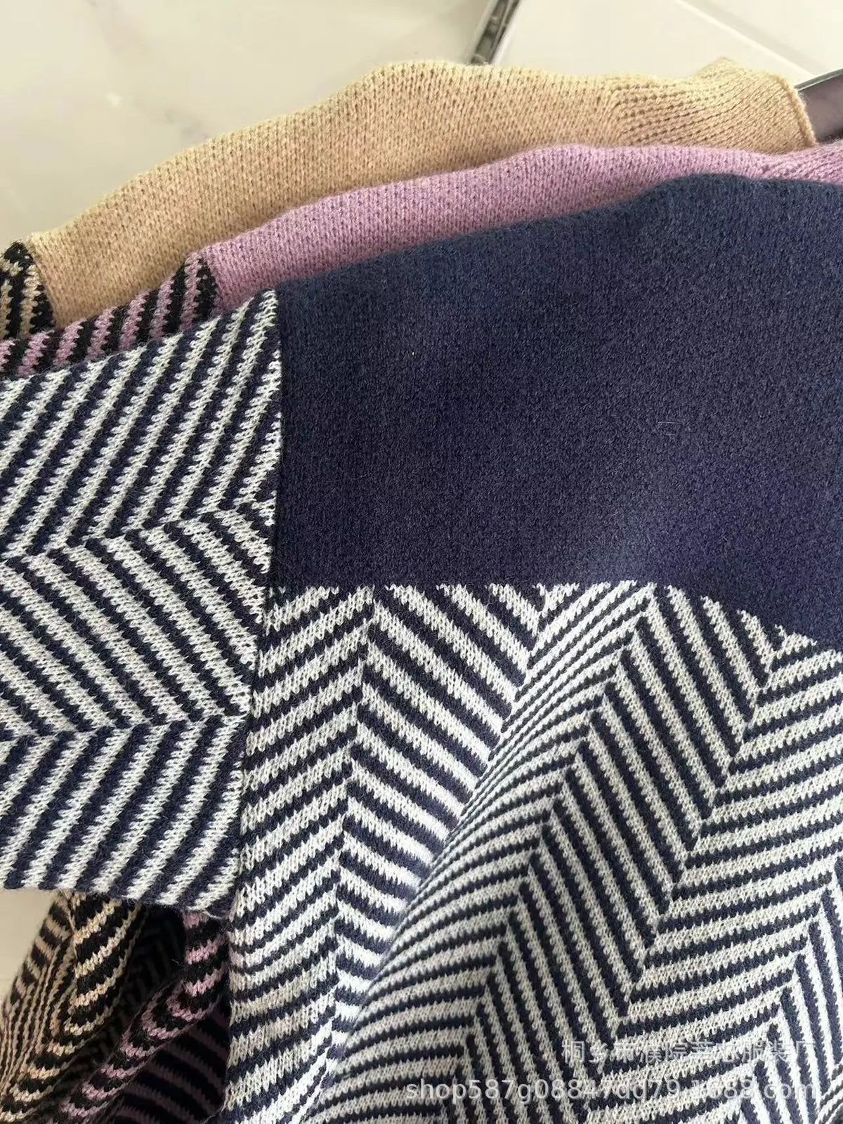 Retro Multi-Color Pullover Sweater