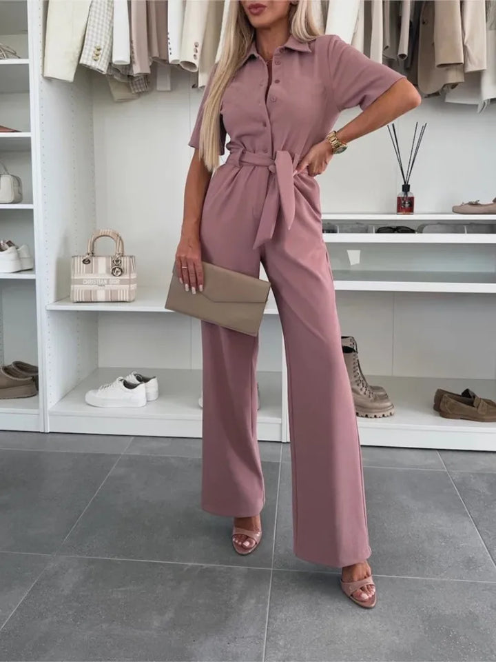 Summer Tie Waist Jumpsuit