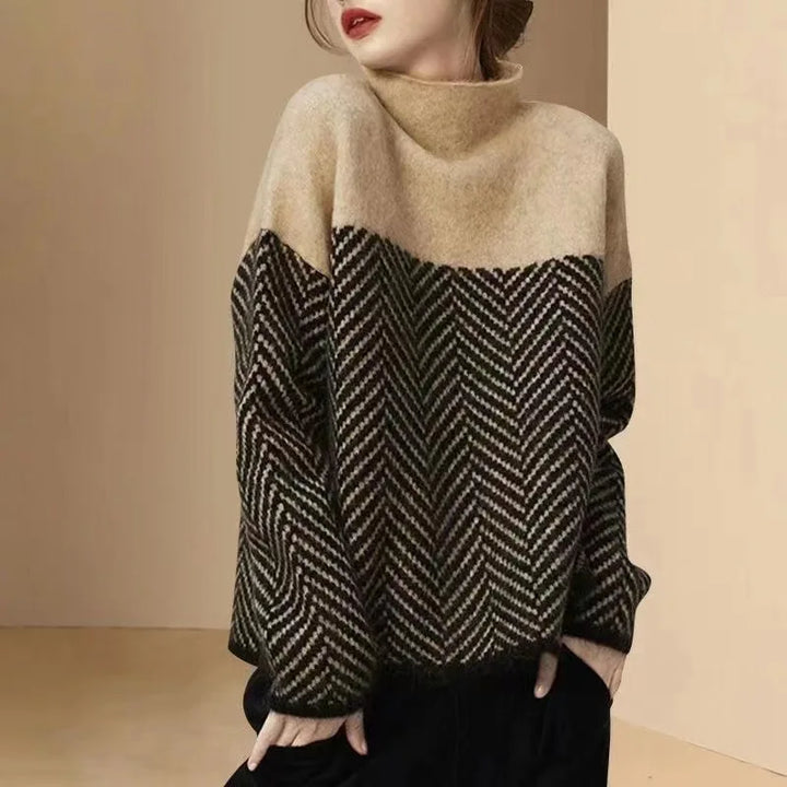 Retro Multi-Color Pullover Sweater