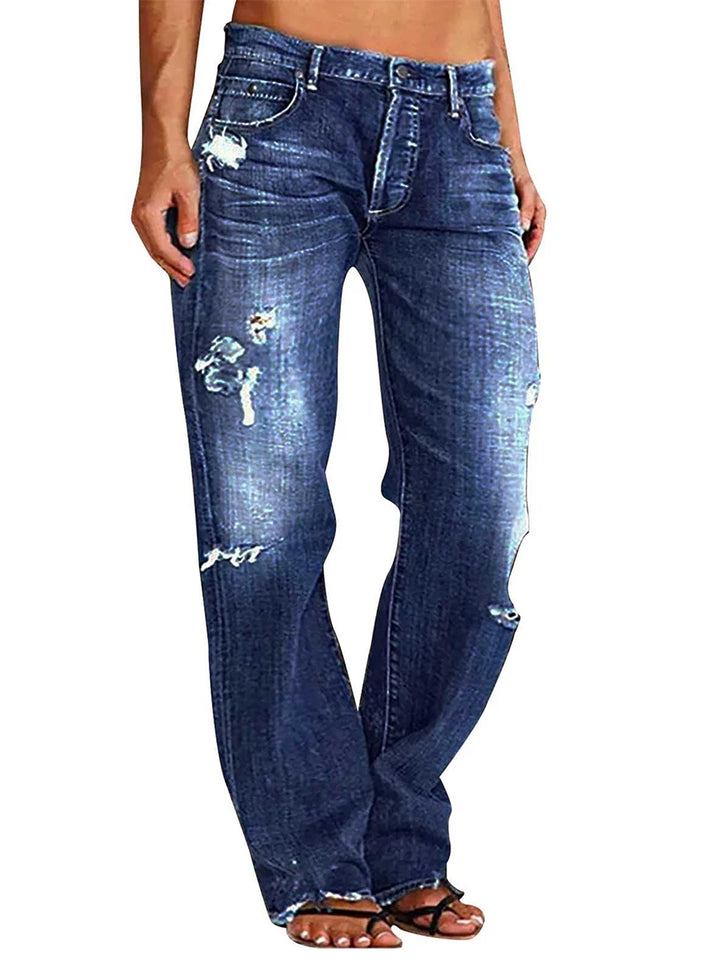 Trendy Ripped Street Jeans