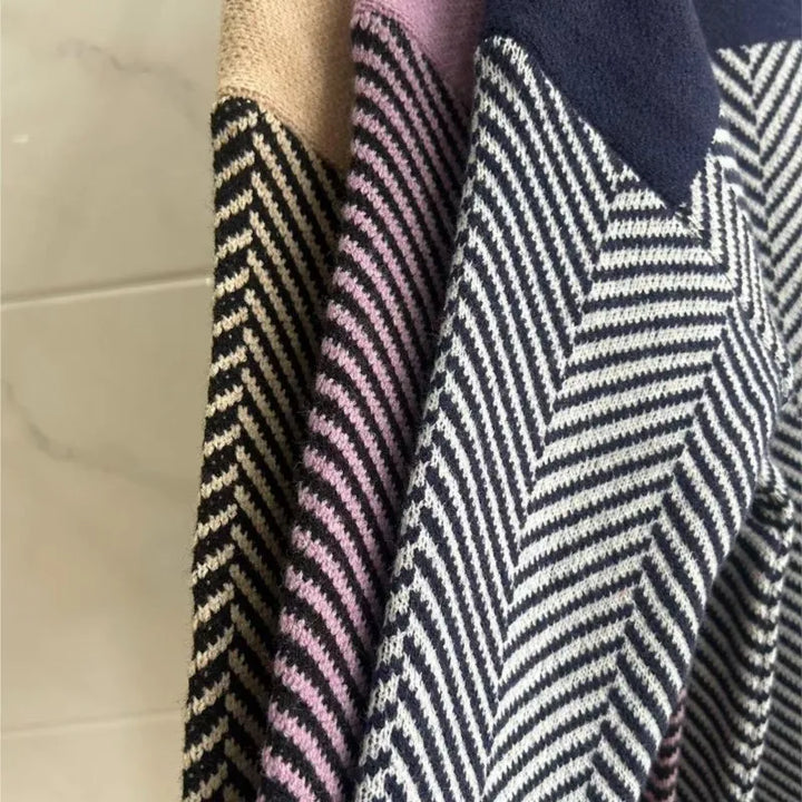 Retro Multi-Color Pullover Sweater