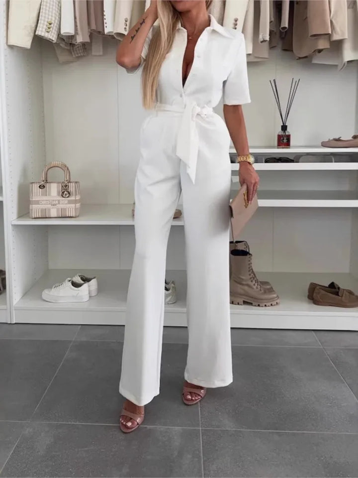 Summer Tie Waist Jumpsuit