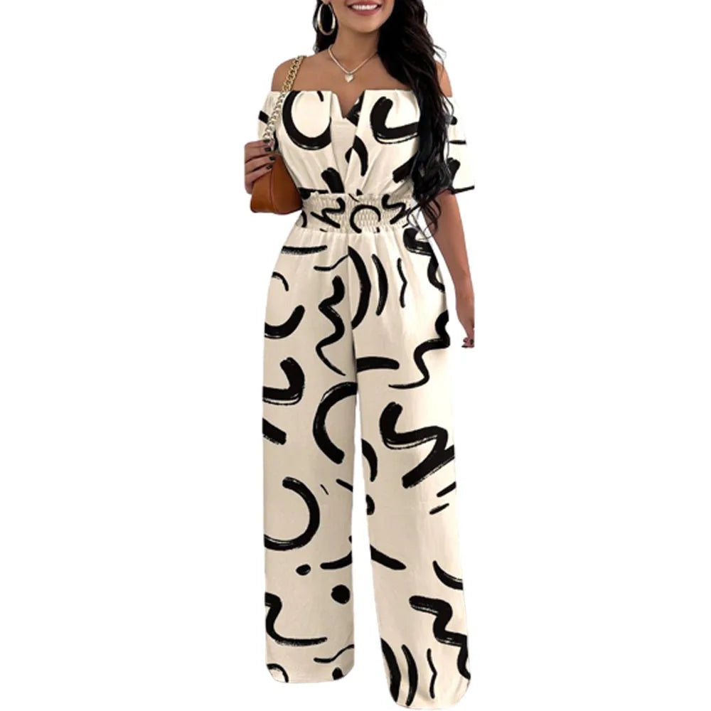Spring Off Shoulder Jumpsuit