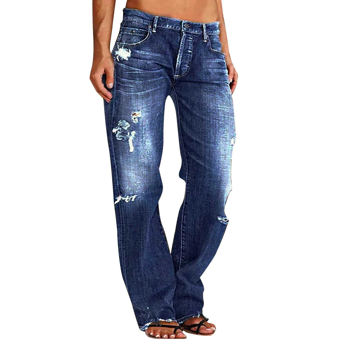 Trendy Ripped Street Jeans
