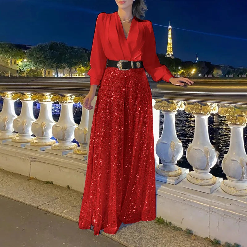Elegant V Neck Party