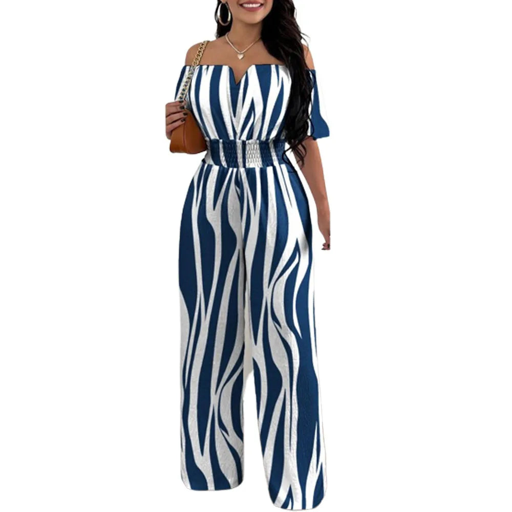 Spring Off Shoulder Jumpsuit