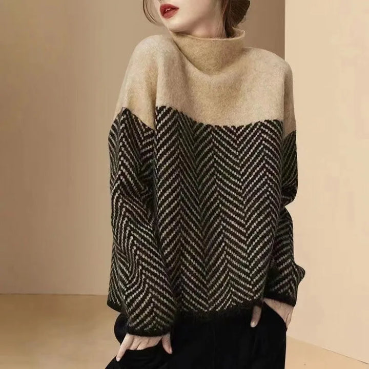 Retro Multi-Color Pullover Sweater