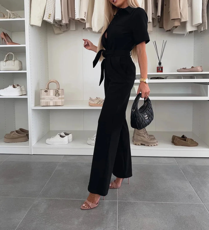 Summer Tie Waist Jumpsuit