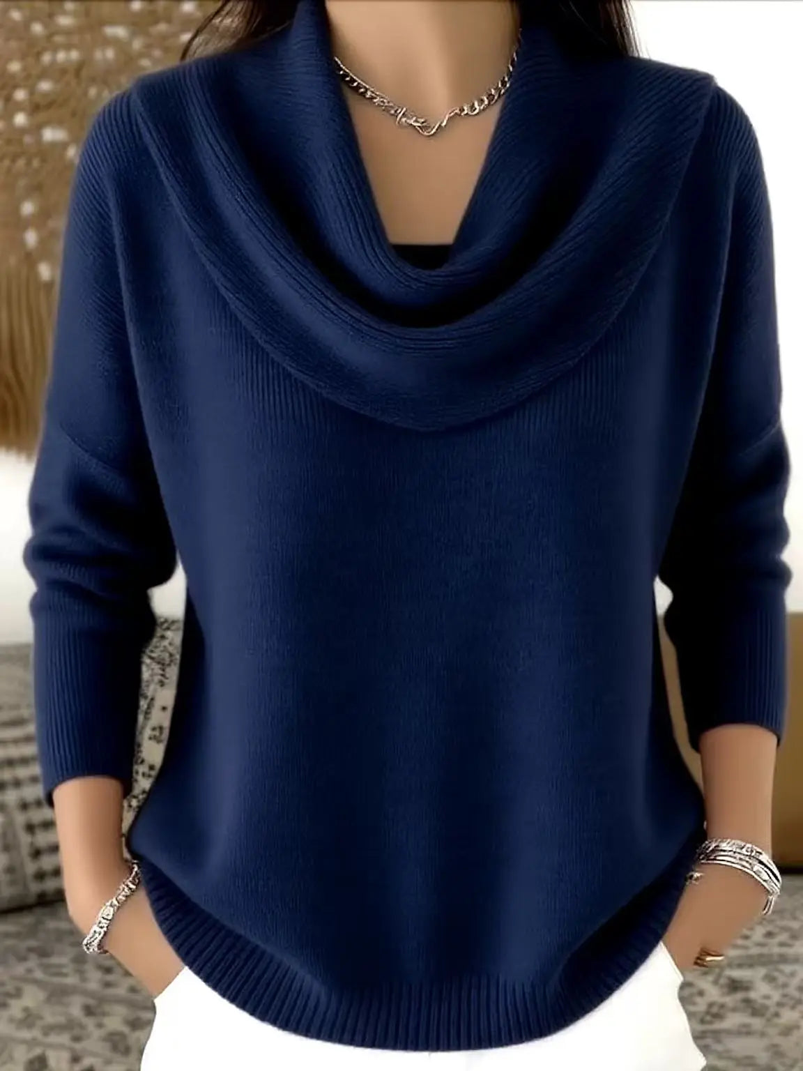 Y2K Splice Knit Pullover