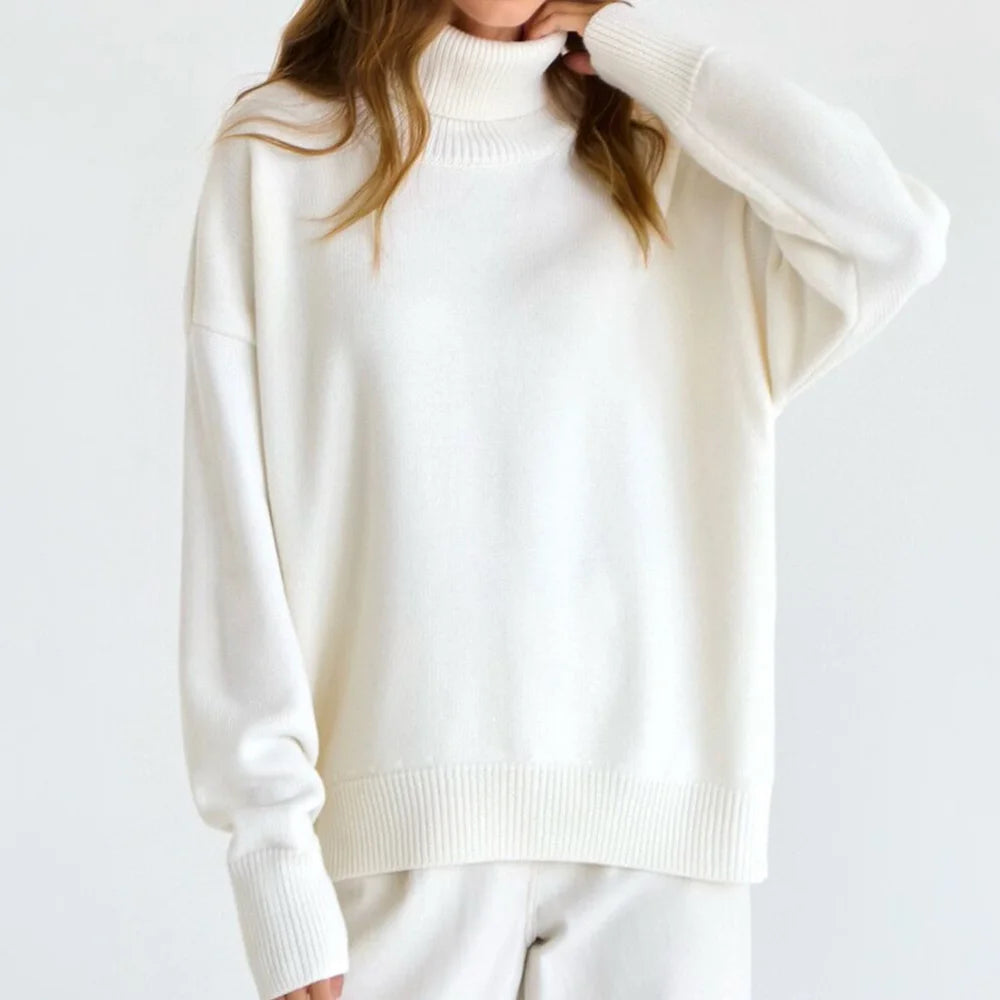 Turtleneck Fleece Winter Pullover