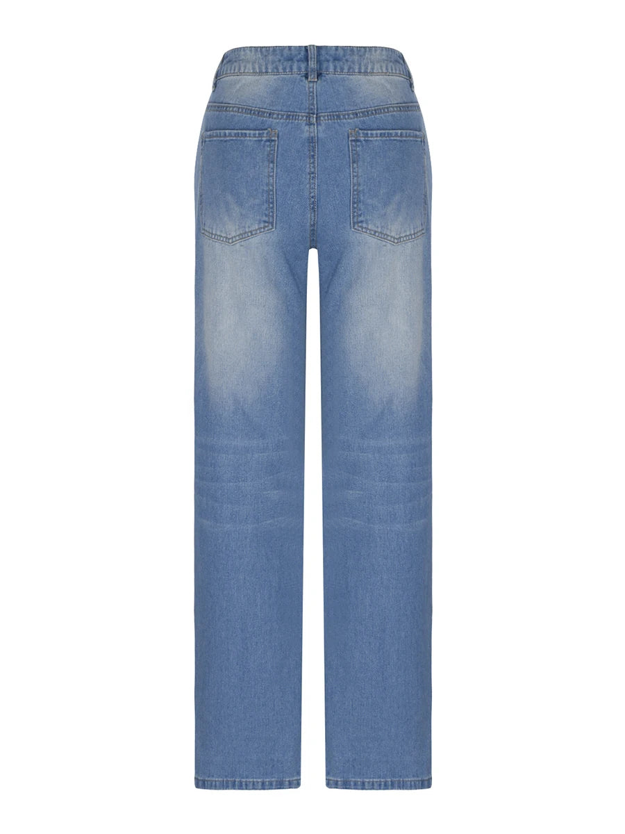 Trendy Ripped Street Jeans