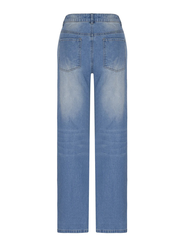 Trendy Ripped Street Jeans