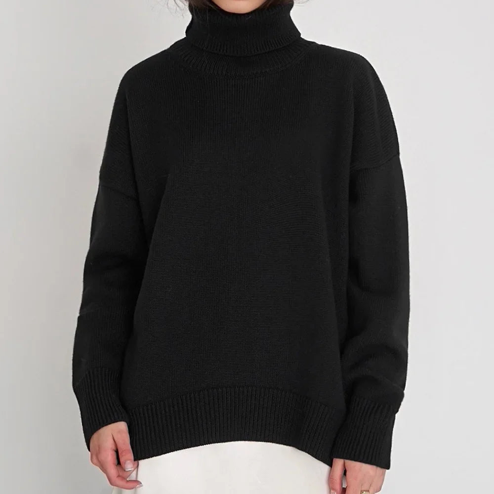 Turtleneck Fleece Winter Pullover
