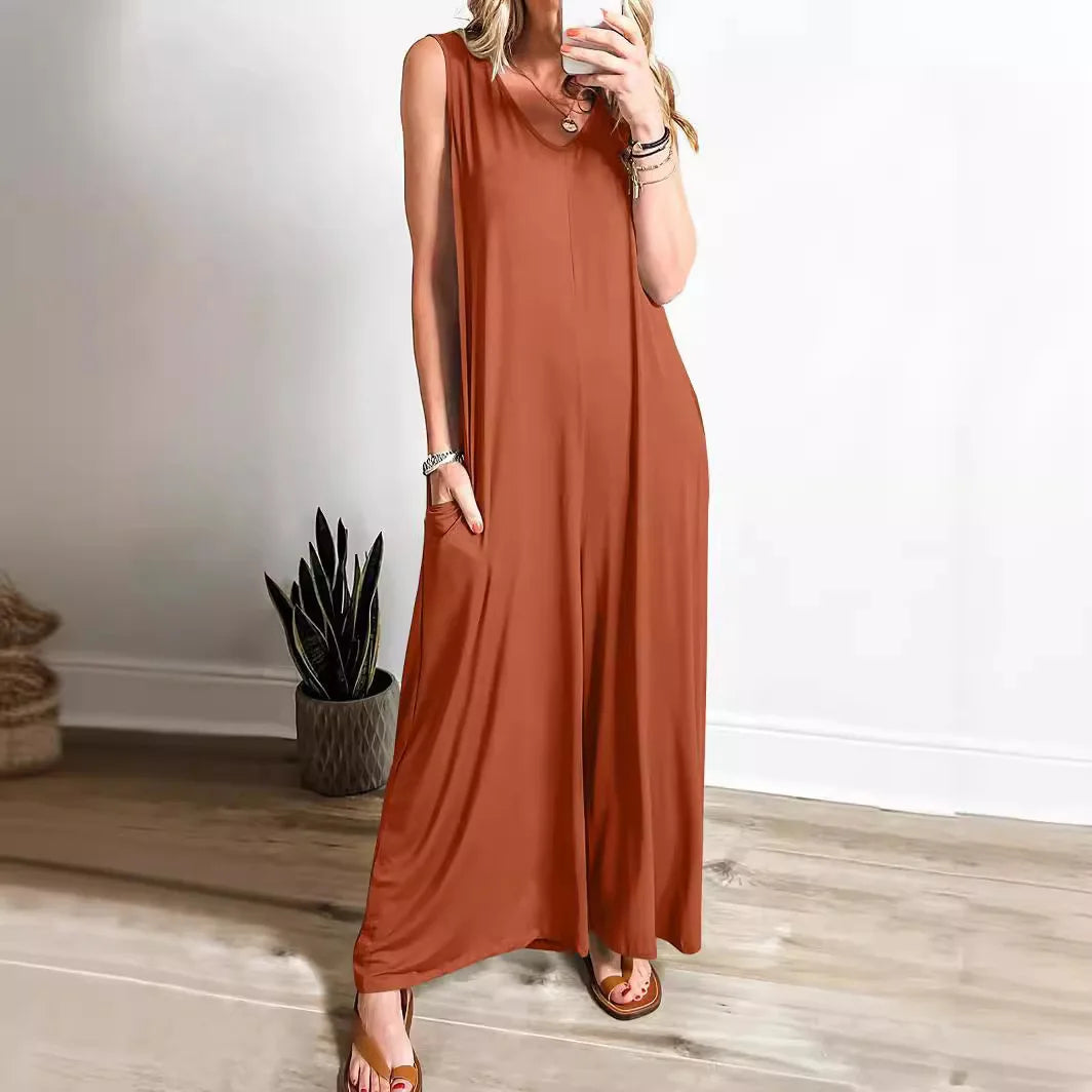 Summer Fresh Pocket Jumpsuit