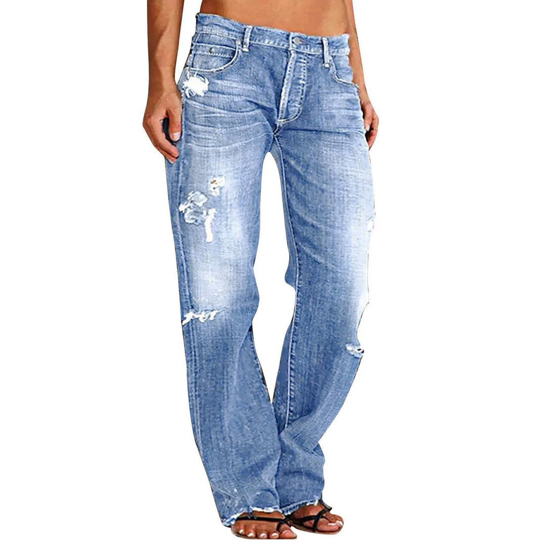 Trendy Ripped Street Jeans