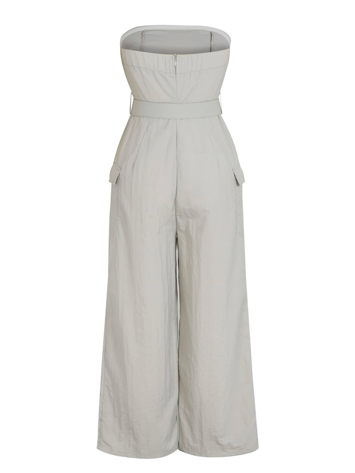 Strapless Linen Wide Leg