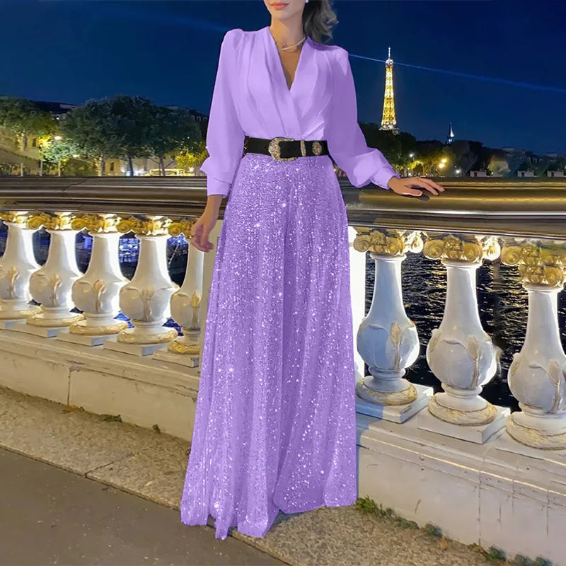 Elegant V Neck Party