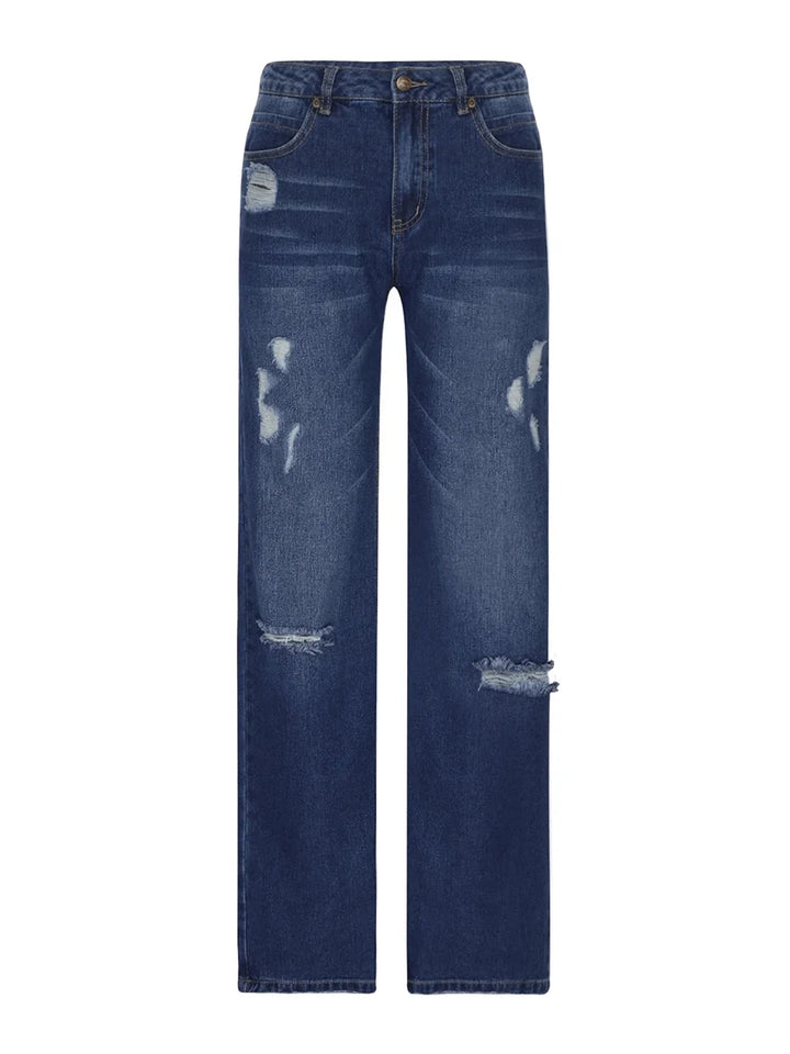 Trendy Ripped Street Jeans