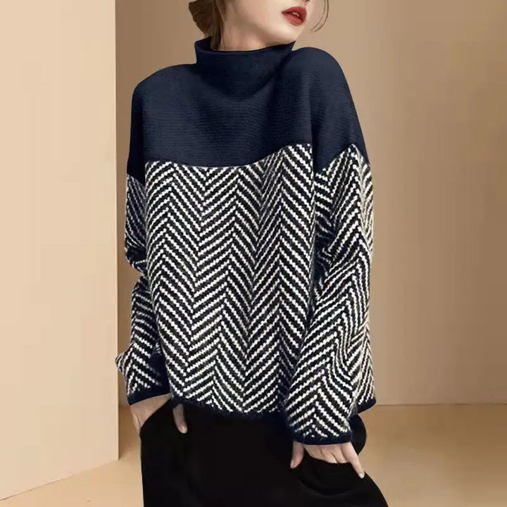 Retro Multi-Color Pullover Sweater