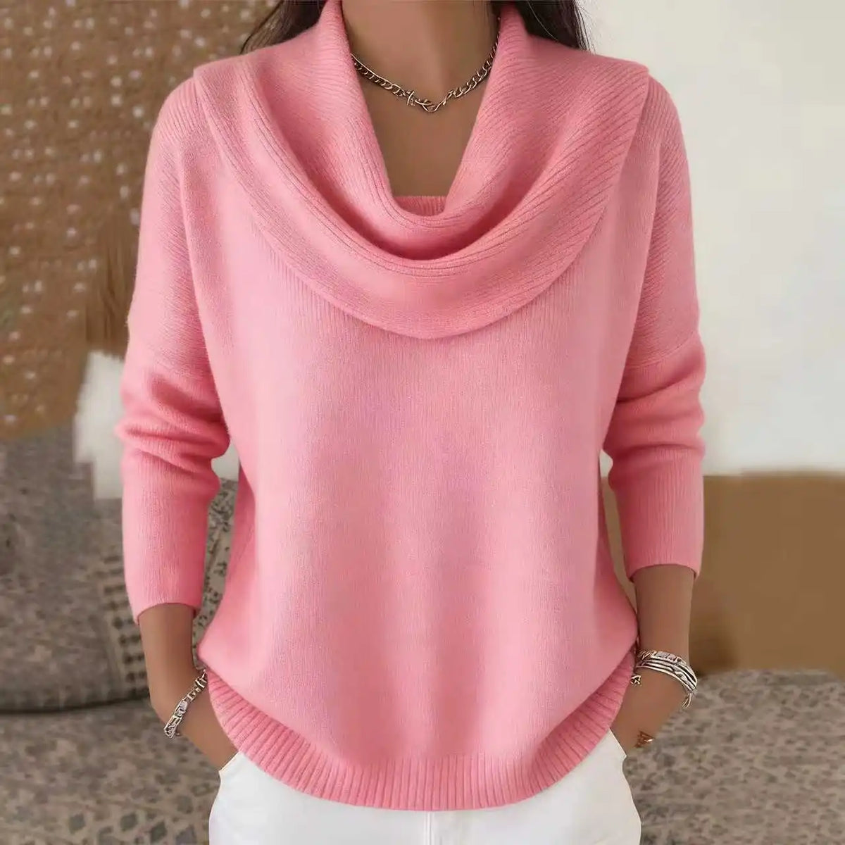 Y2K Splice Knit Pullover