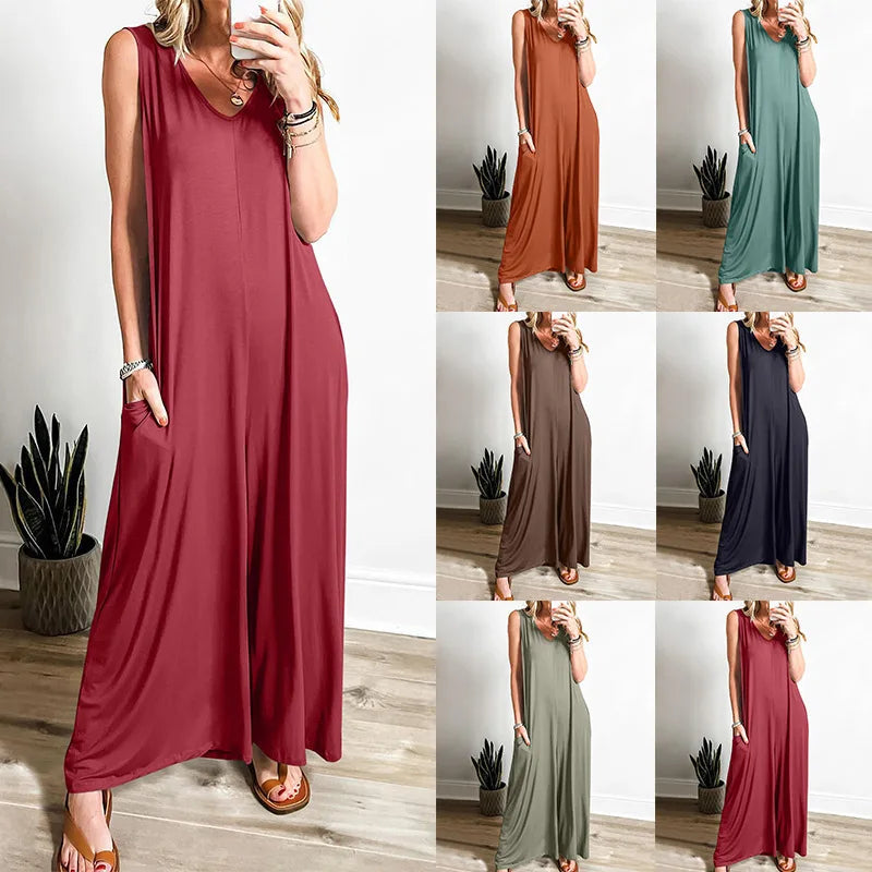 Summer Fresh Pocket Jumpsuit