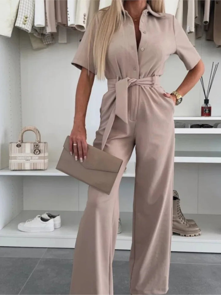 Summer Tie Waist Jumpsuit