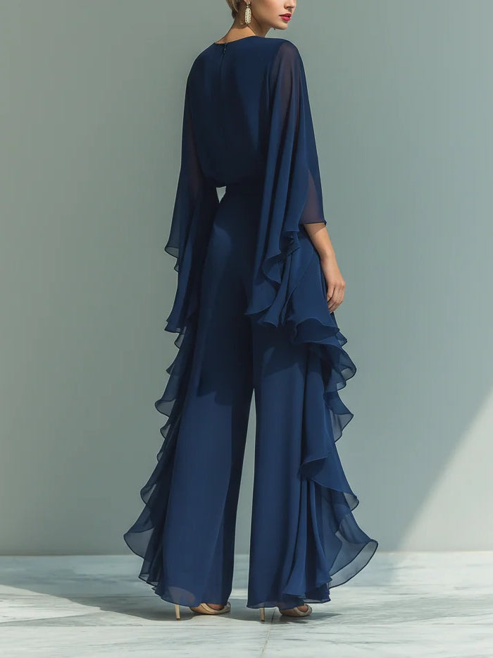 Celeste™ | Elegant Chiffon Maxi Dress